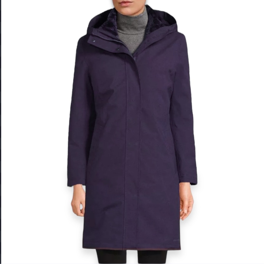 Lands’ End Classic Commuter Down Coat | XS (2-4) | Blackberry Shadow I $75.00